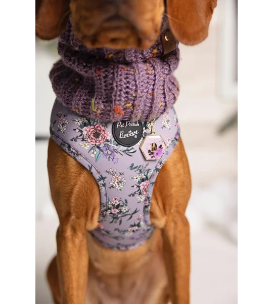 Lilac Roll Top Dog Snood