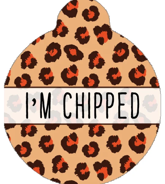 Spiced Honey Leopard Custom ID Dog Tag - NEW STYLE