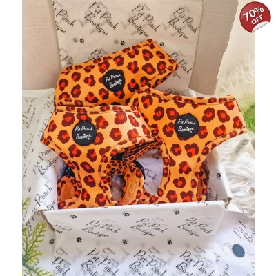 Spiced Honey Leopard Dog Harness Spiced Honey Leopard Dog Harness