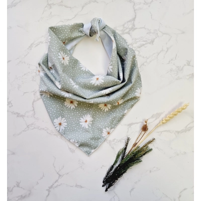 Pretty Little Pastel Green Daisies Dog Bandana Pretty Little Pastel Green Daisies Dog Bandana