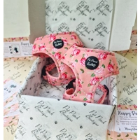 Sunday Rose Floral Dog Harness  - optional flower/bow tie accessory