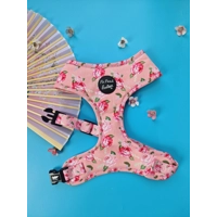 Sunday Rose Floral Dog Harness  - optional flower/bow tie accessory