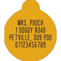 Sunshine Daisy Custom ID Dog Tag - NEW STYLE