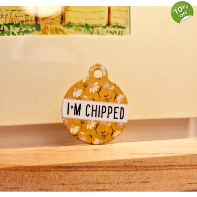 Sunshine Daisy Custom ID Dog Tag - NEW STYLE