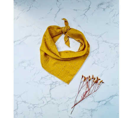 Sunshine Yellow & Gold Dog Bandana