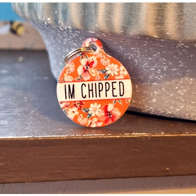 Sweet Marmalade Blossom Custom ID Dog Tag - NEW STYLE Sweet Marmalade Blossom Custom ID Dog Tag - NEW STYLE