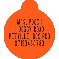 Sweet Marmalade Blossom Custom ID Dog Tag - NEW STYLE