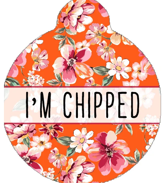 Sweet Marmalade Blossom Custom ID Dog Tag - NEW STYLE