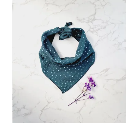 Thistle Green Dots Dog Bandana