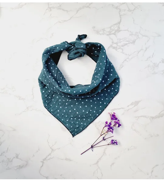 Thistle Green Dots Dog Bandana