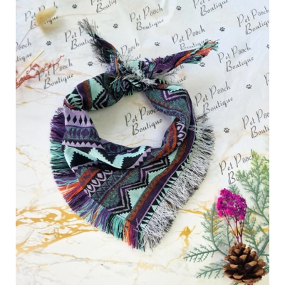 Frayed Purple Thunder Bandana - Scamps Frayed Purple Thunder Bandana - Scamps