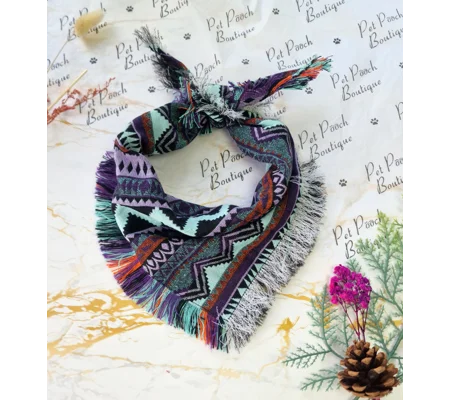 Frayed Purple Thunder Bandana - Scamps