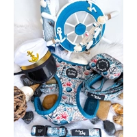 Shipwrecked Nautical Dog Lead - Reversible
