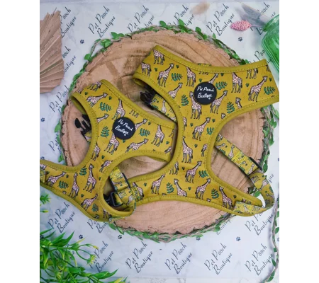 Wild Giraffe Dog Harness
