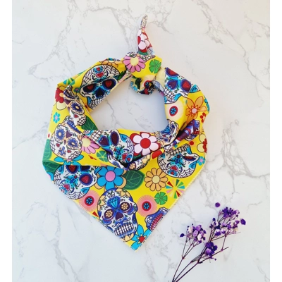 Yellow Sugar Skulls Bandana Yellow Sugar Skulls Bandana