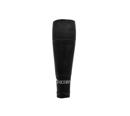 Precision Plain Pro Footless Sleeve Socks - Black