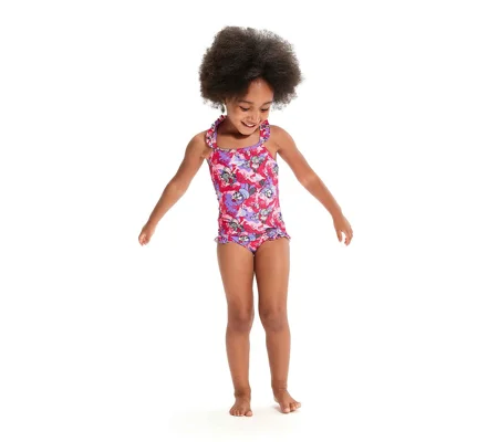 Speedo LTS Printed Frill Thinstrap Infants Swimsuit