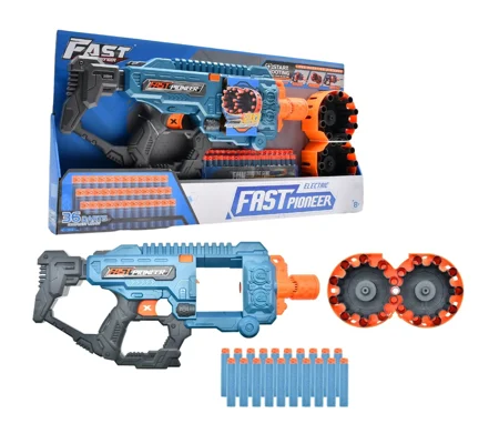 Fast Pioneer Electric Drum Load Soft Bullet Toy Gun