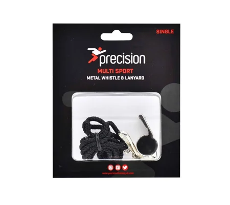 Precision Metal Whistle & Lanyard (Single)