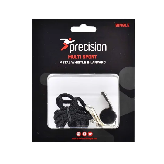 Precision Metal Whistle & Lanyard (Single)
