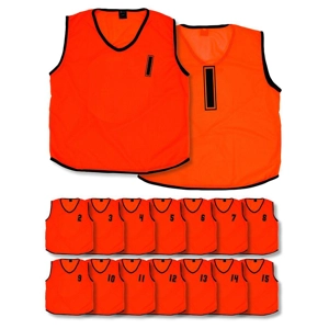 (Pack of 15) Mesh Numbered 1 - 15 Training Bibs (Infants, Kids) (Pack of 15) Mesh Numbered 1 - 15 Training Bibs (Infants, Kids)