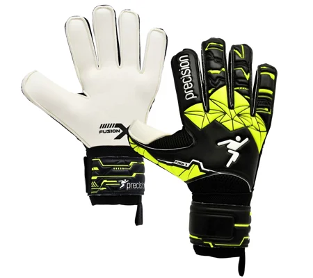Precision Junior Fusion X Flat Cut Finger Protect GK Gloves