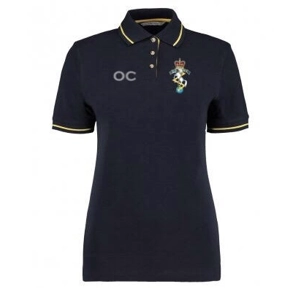 Reme Hockey Womans Contrast Polo - Navy/Yellow
