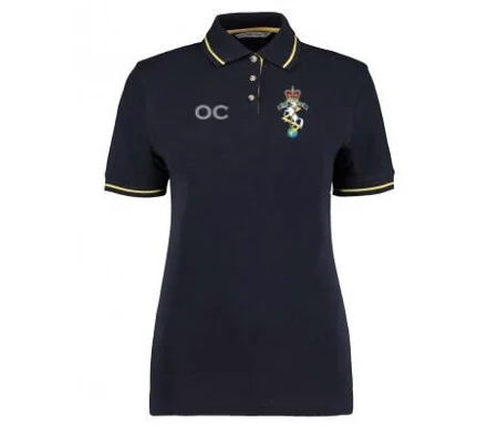 Reme Hockey Womans Contrast Polo - Navy/Yellow