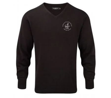 Amb House Russell Collection Cotton Acrylic V Neck Sweater