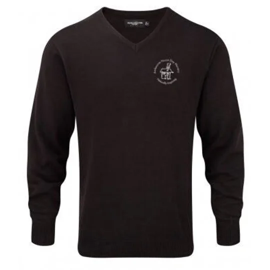 Amb House Russell Collection Cotton Acrylic V Neck Sweater