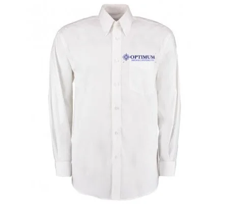 Optimum Drywall K105 LONG SLEEVE SHIRT WHITE