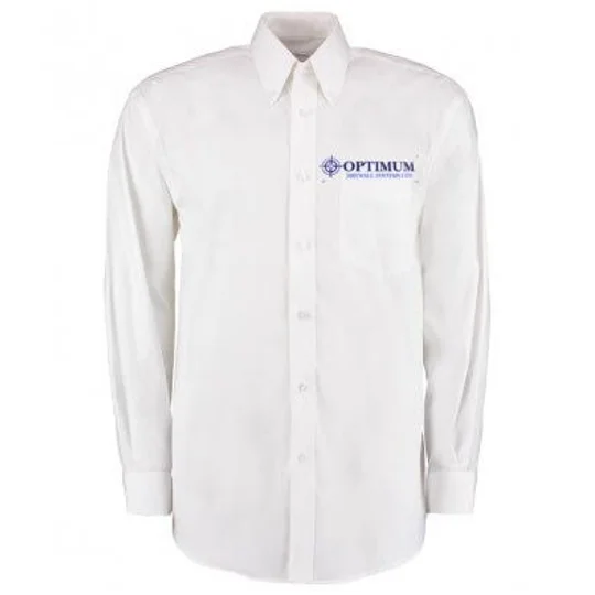 Optimum Drywall K105 LONG SLEEVE SHIRT WHITE