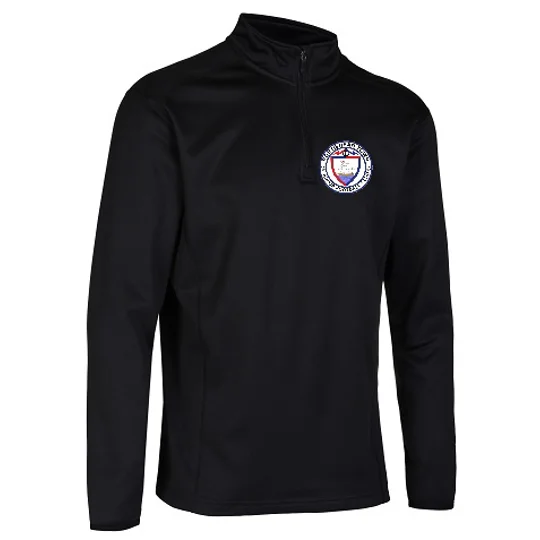 PORTISHEAD TOWN FC MID LAYER 1/4 ZIP TRAINING TOP BLACK
