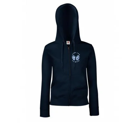 Hanham Toddlers Ladies Zip Hooded Sweatshirt - Navy