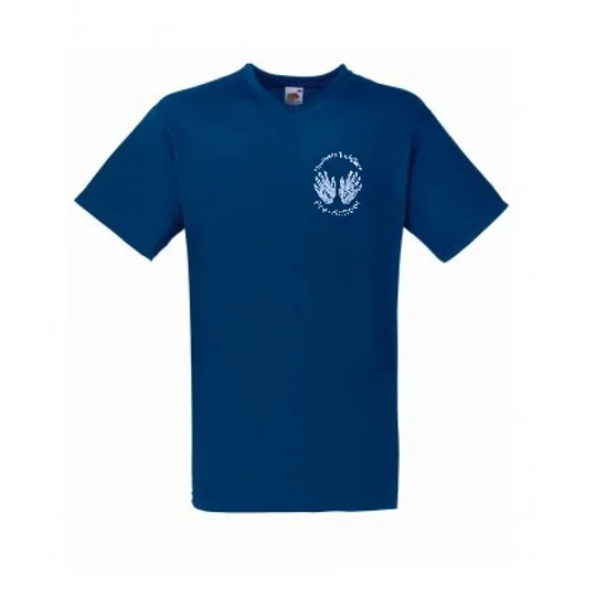 Hanham Toddlers Mens V- Neck T-Shirt - Navy
