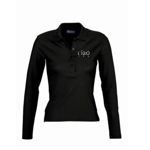 CIAO LADIES POLO SHIRT LONG SLEEVE