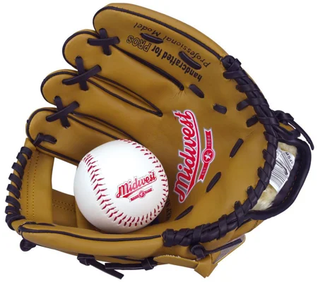 Midwest Baseball Glove & Ball