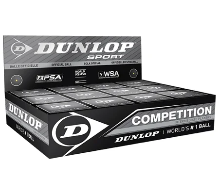 Dunlop Competition Squash Balls 1 Ball Box 12