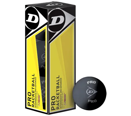 Dunlop Pro Racketball Balls Box of 3