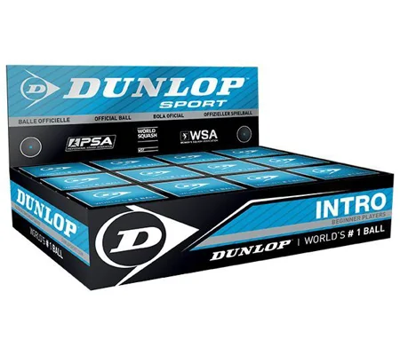 Dunlop Intro Squash Balls 1 Ball Box 12