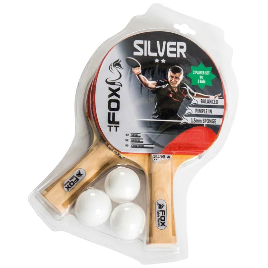Fox Silver 2 Player Table Tennis Set