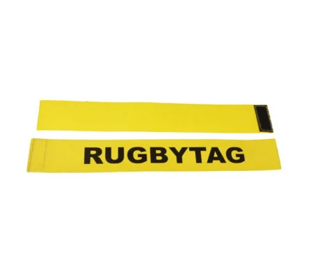 RUGBY TAG BELT - 2 TAGS & 1 VELCRO BELT - Yellow