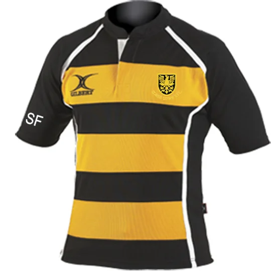 Adult Combe Down RFC Gilbert Xact Hooped Shirt