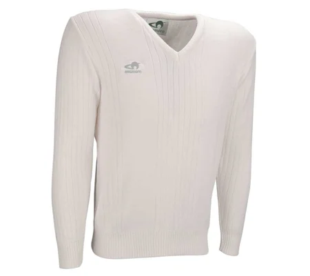 EMSMORN V-NECK PULLOVER - RIBBED