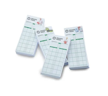 Drakes Pride Pack of 100 Scorecards