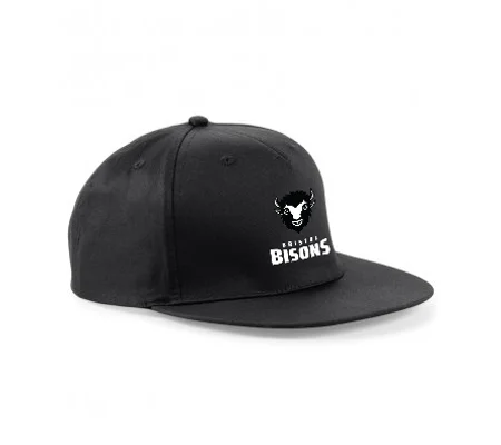 BRISTOL BISONS B610 BLACK RAPPER CAP