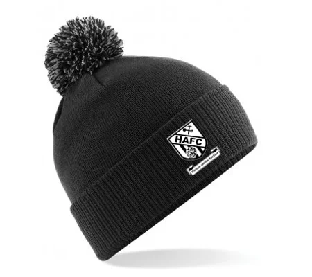 Hanham Athletic Bobble Hat - Black