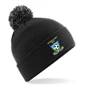 Stoke Lane AFC Bobble Hat - Black