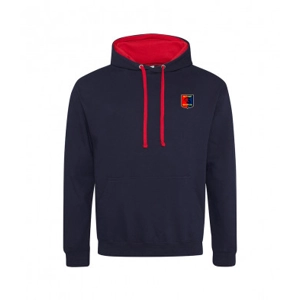 Mendip Broadwalk Hoodie - Navy/Red