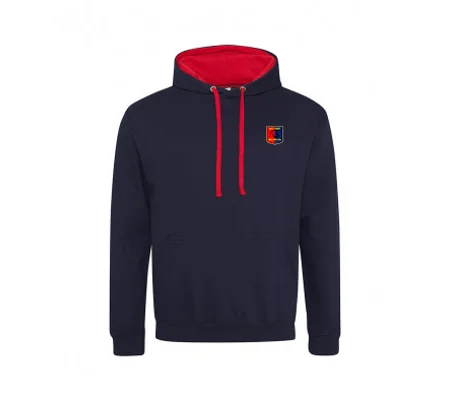 Mendip Broadwalk Hoodie - Navy/Red
